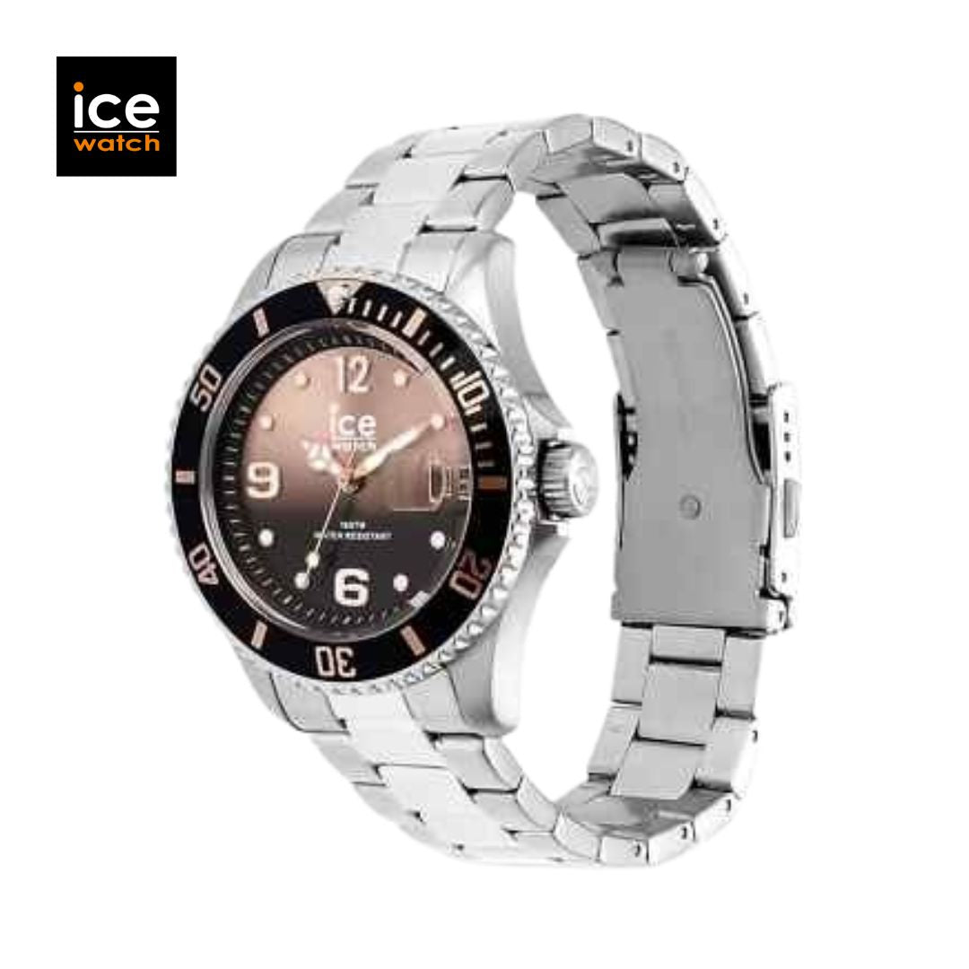 Reloj masculino con bisel giratorio Ice Watch plateado