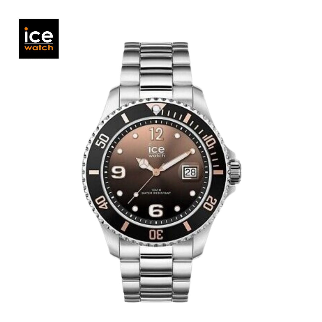 Reloj masculino con bisel giratorio Ice Watch plateado