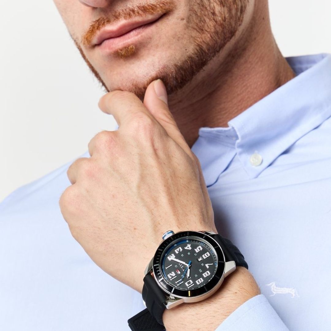 Reloj masculino Tommy Hilfiger esfera negra