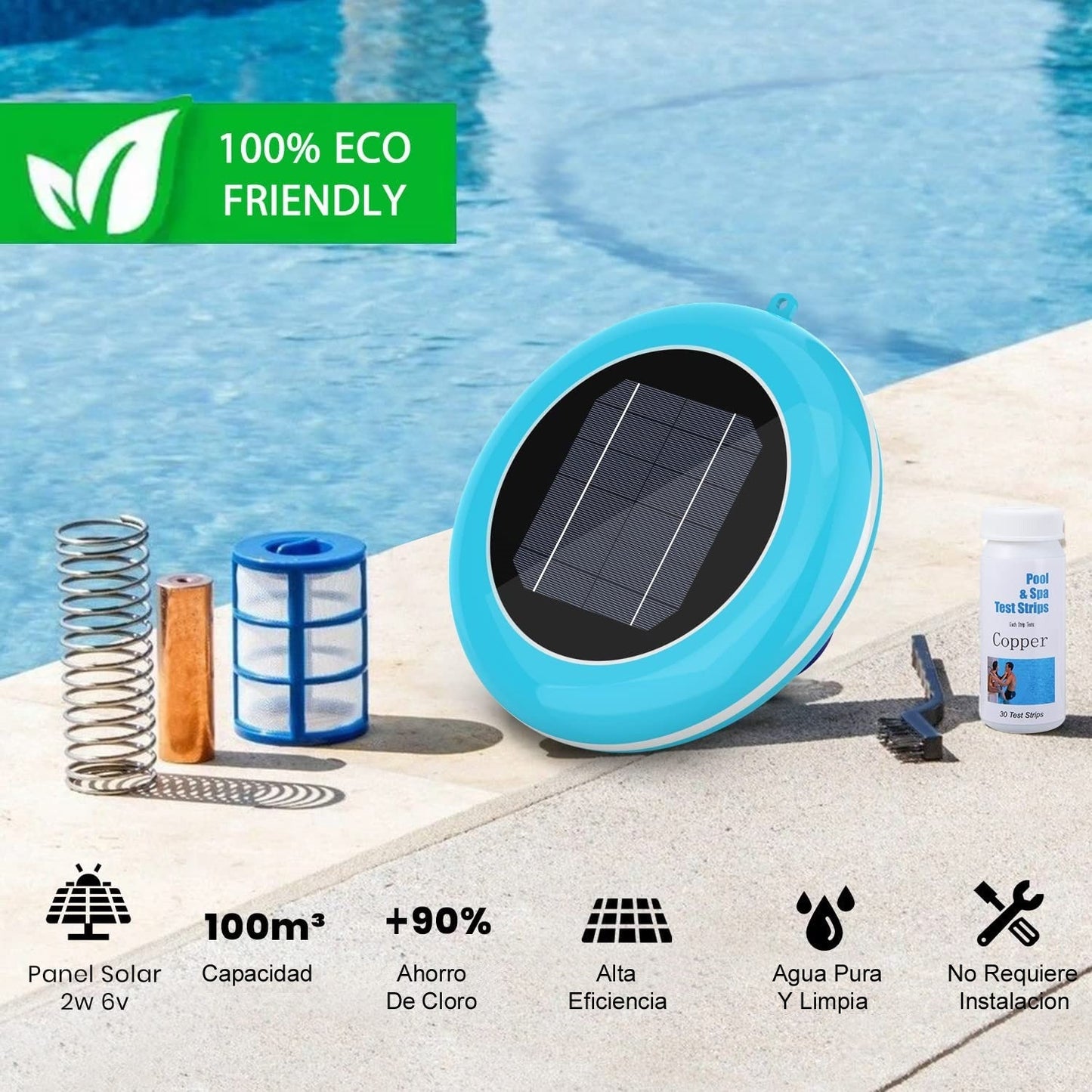 Ionizador solar para piscina