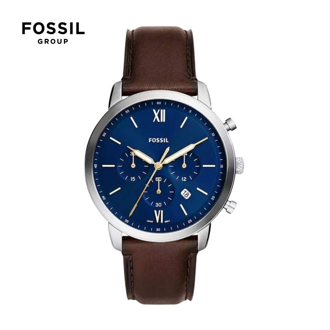 Reloj Fossil masculino malla de cuero marron
