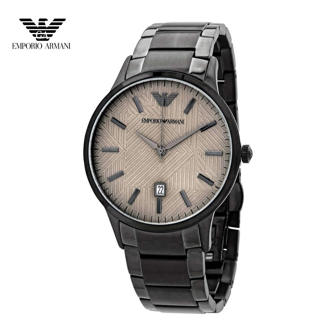 Reloj Emporio Armani masculino acero-esfera beige
