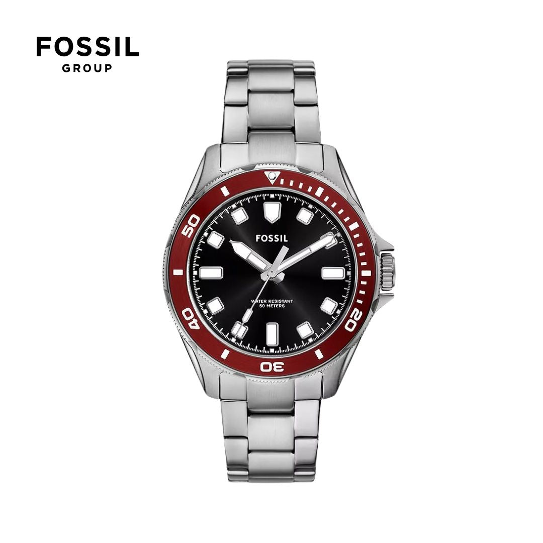 Reloj Fossil Dalton masculino malla de acero