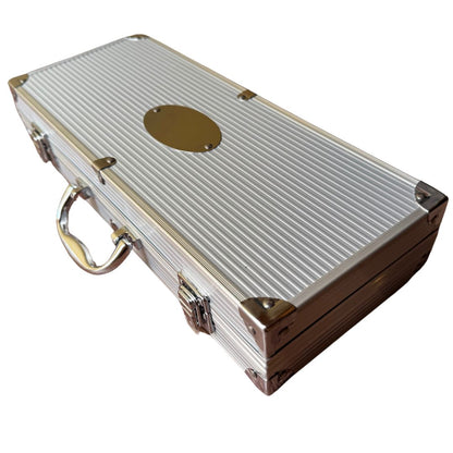 Kit parrillero con estuche de aluminio 6 utensilios