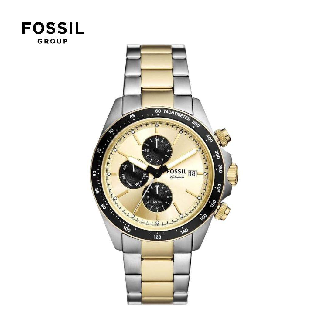 Reloj Fossil masculino con cronografo malla de acero