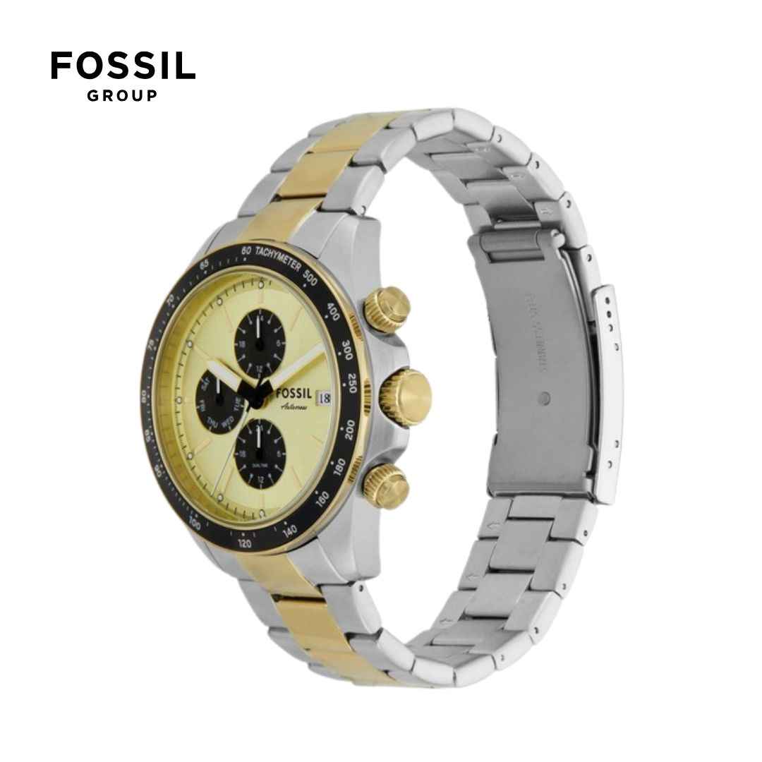 Reloj Fossil masculino con cronografo malla de acero