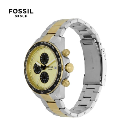 Reloj Fossil masculino con cronografo malla de acero
