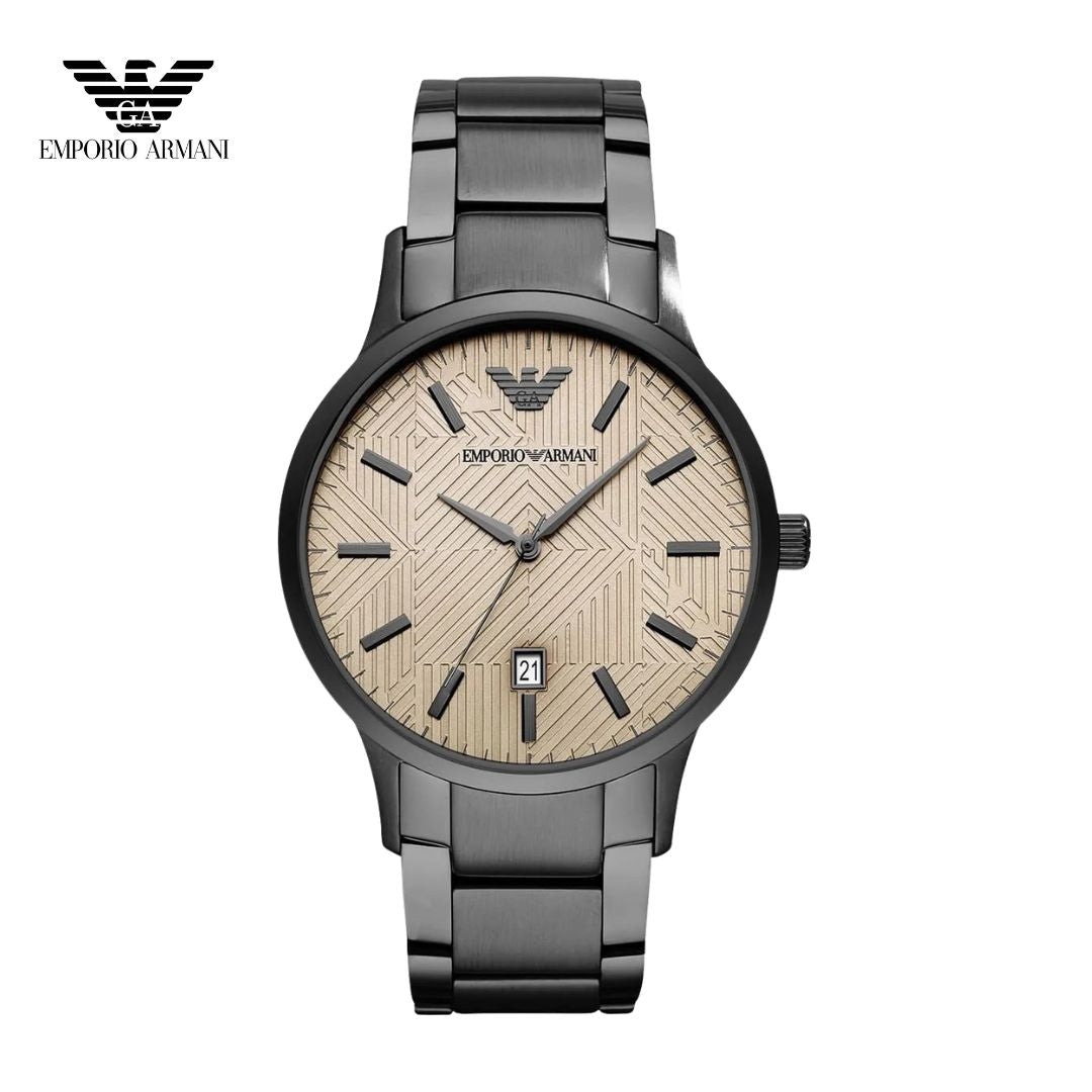 Reloj Emporio Armani masculino acero-esfera beige