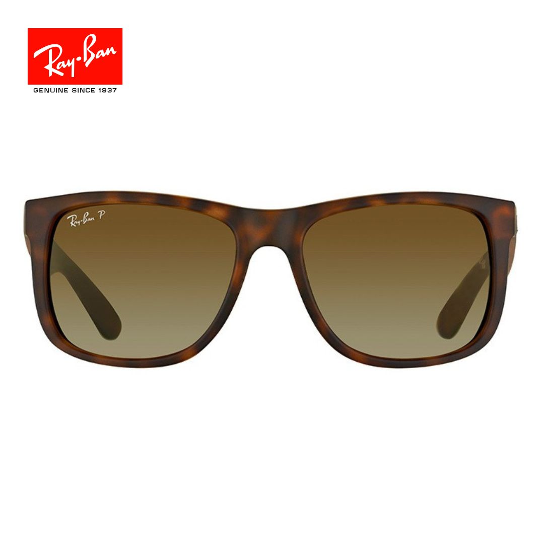 Lentes de sol Ray-Ban Justin marrón veteado