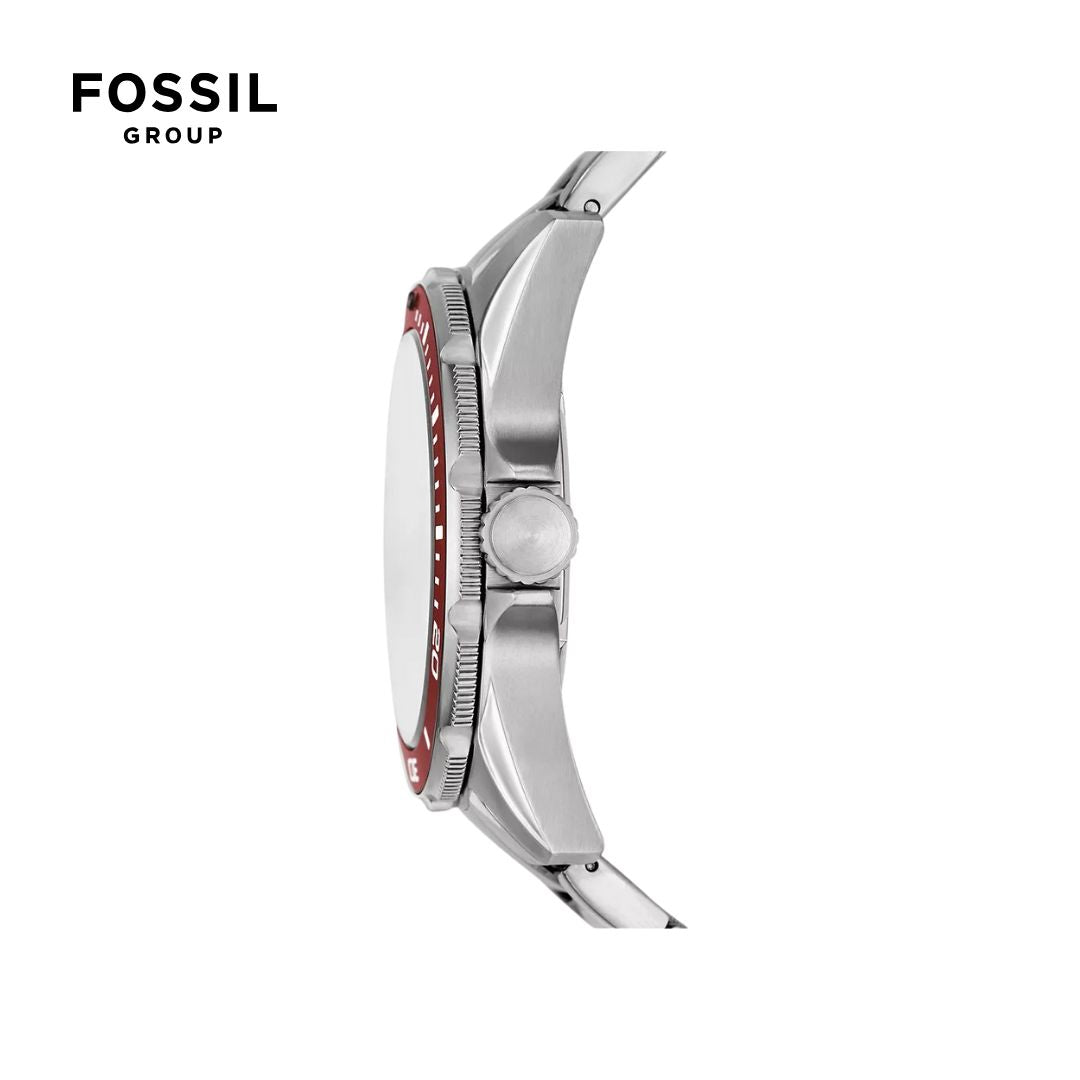 Reloj Fossil Dalton masculino malla de acero