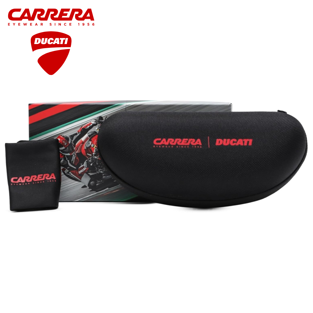 Lentes de sol Carrera Ducati envolventes espejado naranja