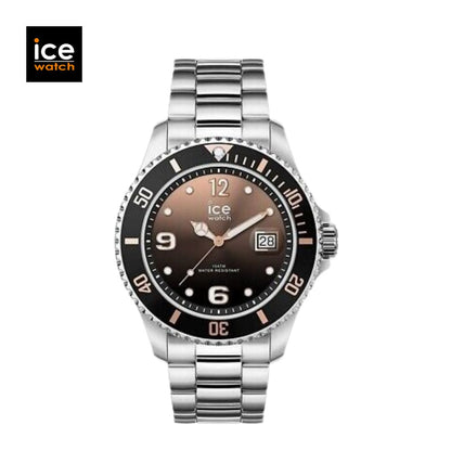 Reloj masculino con bisel giratorio Ice Watch plateado
