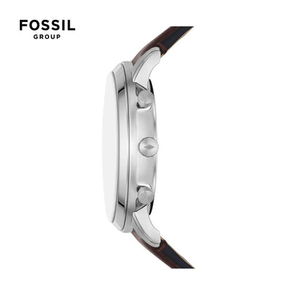 Reloj Fossil masculino malla de cuero marron