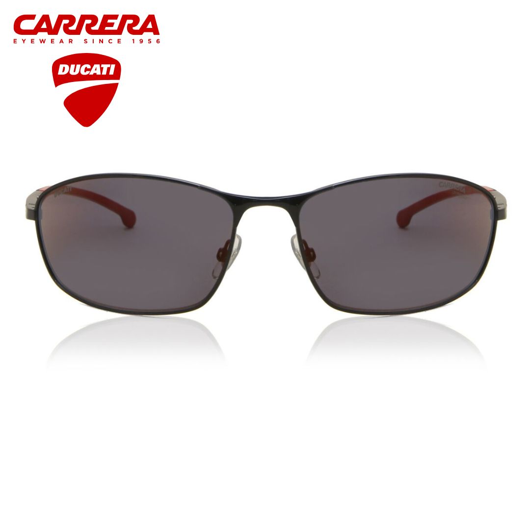 Lentes de sol rectangulares Carrera Ducati negro y rojo