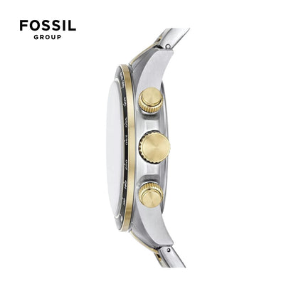 Reloj Fossil masculino con cronografo malla de acero