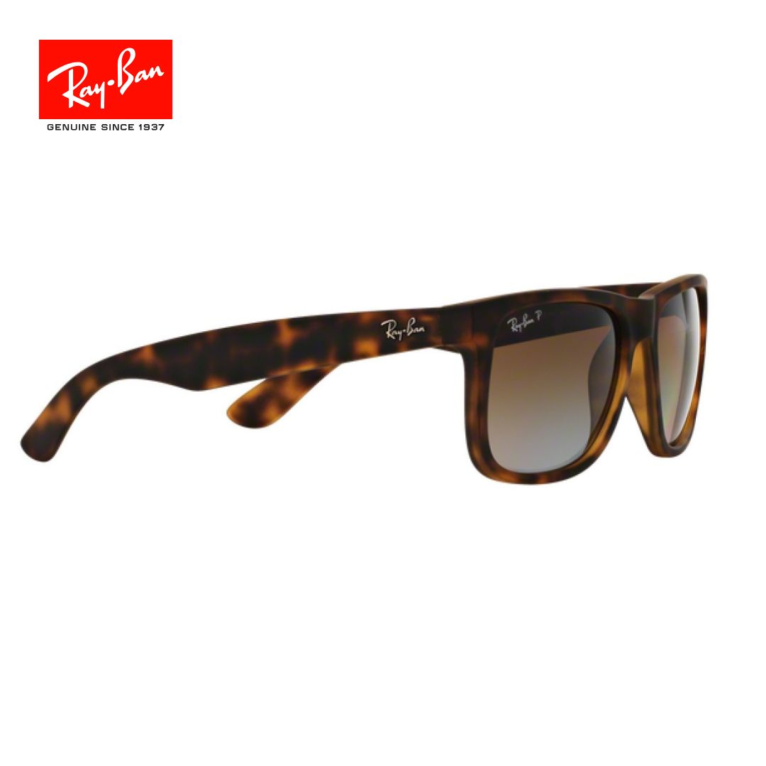 Lentes de sol Ray-Ban Justin marrón veteado