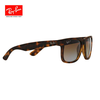 Lentes de sol Ray-Ban Justin marrón veteado