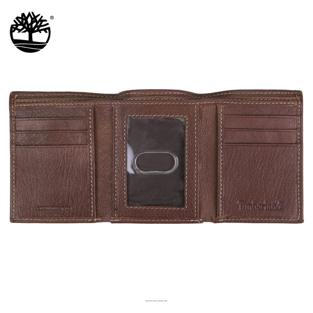 Billetera Timberland marrón trifold