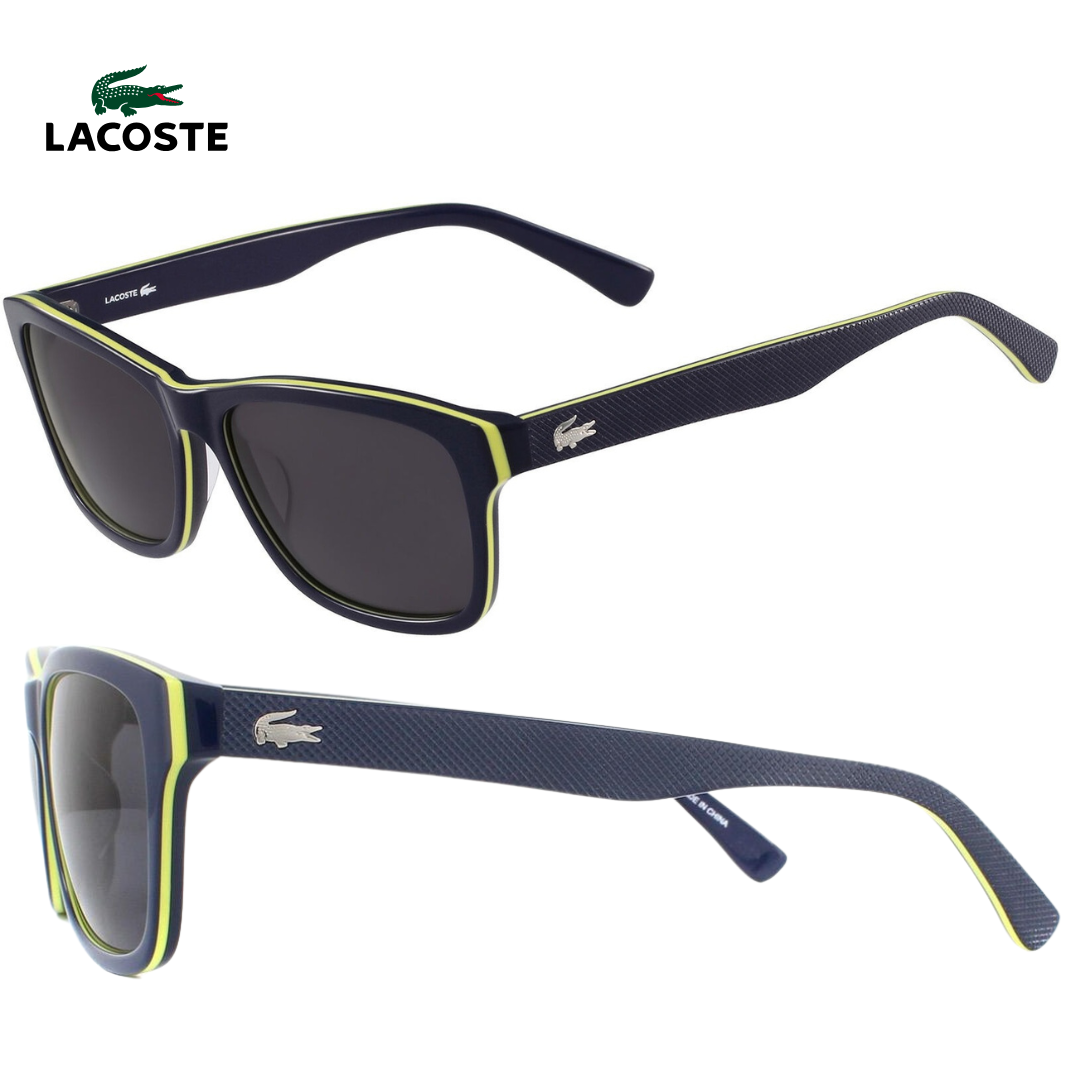 Anteojos de sol Lacoste Cuadrados-Azul y Amarillo-Unisex