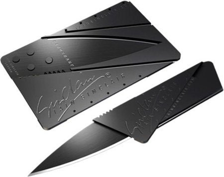 Cuchillo de seguridad plegable tipo tarjeta