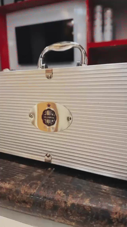 Kit parrillero con estuche de aluminio 6 utensilios